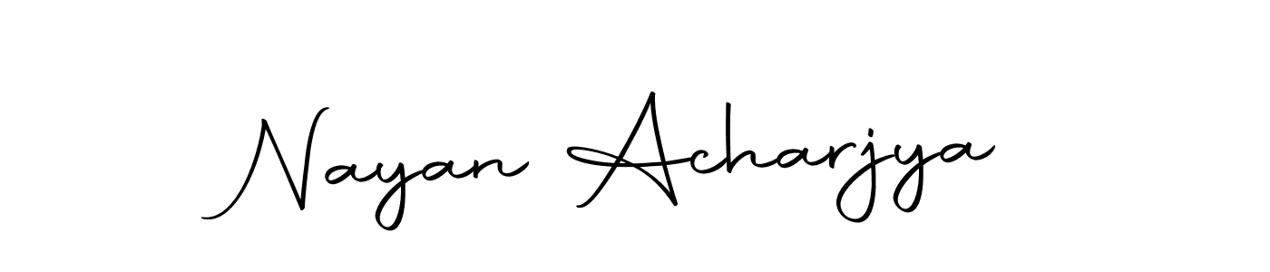 You should practise on your own different ways (Autography-DOLnW) to write your name (Nayan Acharjya) in signature. don't let someone else do it for you. Nayan Acharjya signature style 10 images and pictures png