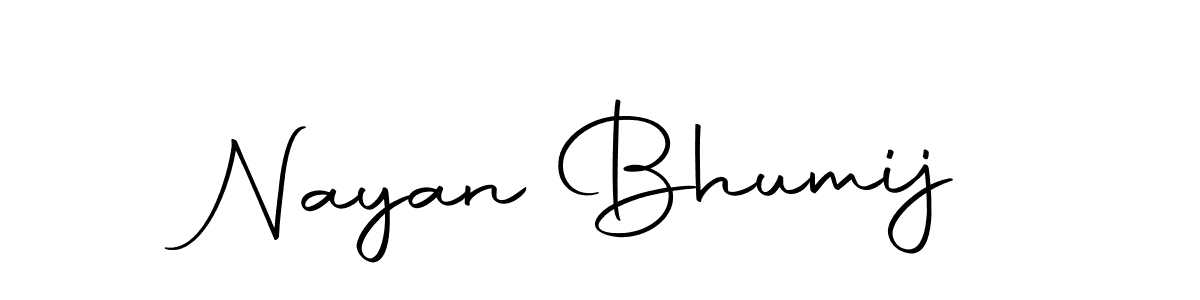 Nayan Bhumij stylish signature style. Best Handwritten Sign (Autography-DOLnW) for my name. Handwritten Signature Collection Ideas for my name Nayan Bhumij. Nayan Bhumij signature style 10 images and pictures png