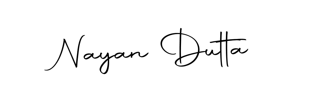 How to make Nayan Dutta name signature. Use Autography-DOLnW style for creating short signs online. This is the latest handwritten sign. Nayan Dutta signature style 10 images and pictures png