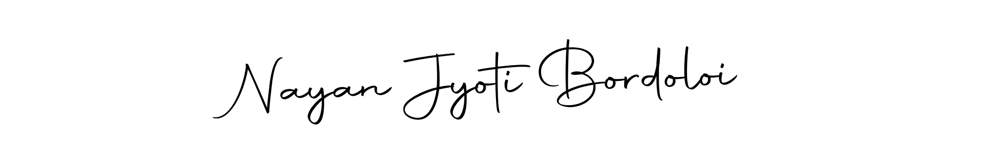 Make a beautiful signature design for name Nayan Jyoti Bordoloi. With this signature (Autography-DOLnW) style, you can create a handwritten signature for free. Nayan Jyoti Bordoloi signature style 10 images and pictures png