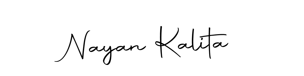 How to make Nayan Kalita name signature. Use Autography-DOLnW style for creating short signs online. This is the latest handwritten sign. Nayan Kalita signature style 10 images and pictures png