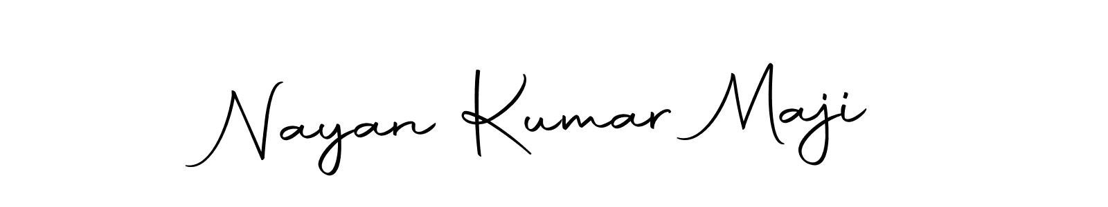 Create a beautiful signature design for name Nayan Kumar Maji. With this signature (Autography-DOLnW) fonts, you can make a handwritten signature for free. Nayan Kumar Maji signature style 10 images and pictures png