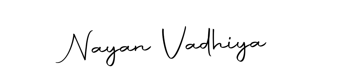 Make a beautiful signature design for name Nayan Vadhiya. With this signature (Autography-DOLnW) style, you can create a handwritten signature for free. Nayan Vadhiya signature style 10 images and pictures png