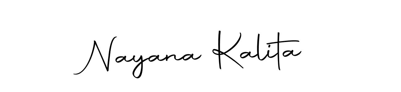 How to make Nayana Kalita name signature. Use Autography-DOLnW style for creating short signs online. This is the latest handwritten sign. Nayana Kalita signature style 10 images and pictures png