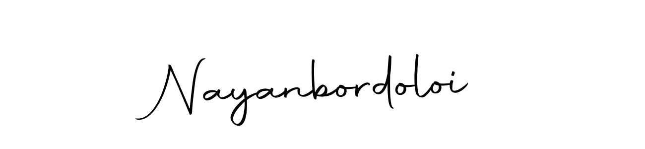 Make a beautiful signature design for name Nayanbordoloi. With this signature (Autography-DOLnW) style, you can create a handwritten signature for free. Nayanbordoloi signature style 10 images and pictures png