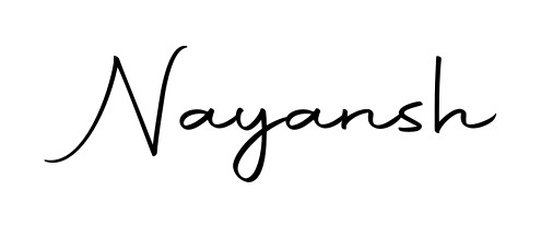 Stand out with a creative autograph for Nayansh. The Autography-DOLnW styling blends modern aesthetics with classic signature flourishes. Nayansh signature style 10 images and pictures png