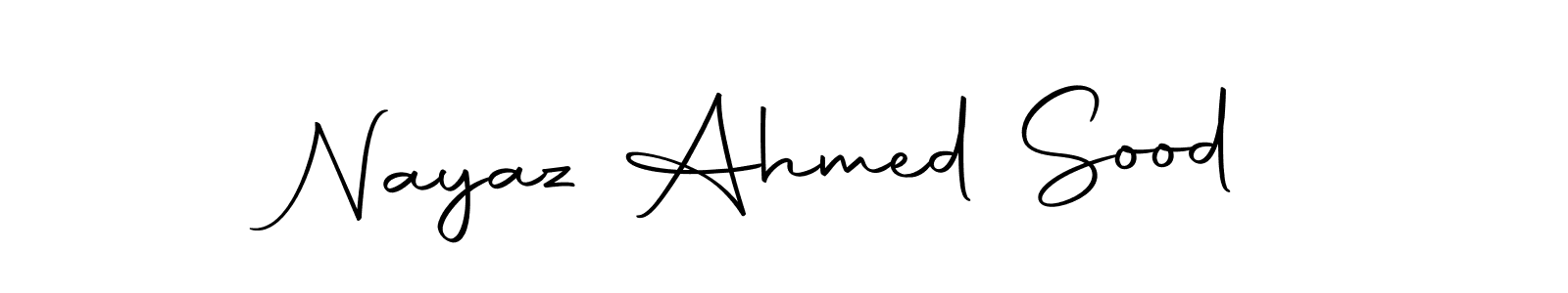 Create a beautiful signature design for name Nayaz Ahmed Sood. With this signature (Autography-DOLnW) fonts, you can make a handwritten signature for free. Nayaz Ahmed Sood signature style 10 images and pictures png