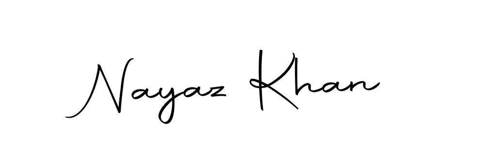 Design your own signature with our free online signature maker. With this signature software, you can create a handwritten (Autography-DOLnW) signature for name Nayaz Khan. Nayaz Khan signature style 10 images and pictures png