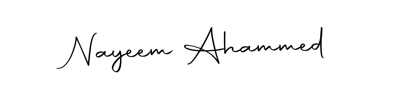 Design your own signature with our free online signature maker. With this signature software, you can create a handwritten (Autography-DOLnW) signature for name Nayeem Ahammed. Nayeem Ahammed signature style 10 images and pictures png