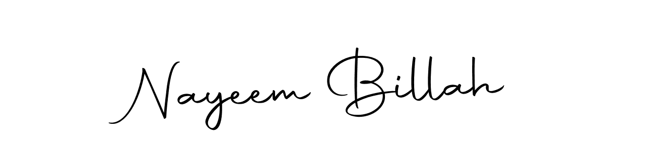 Make a beautiful signature design for name Nayeem Billah. Use this online signature maker to create a handwritten signature for free. Nayeem Billah signature style 10 images and pictures png