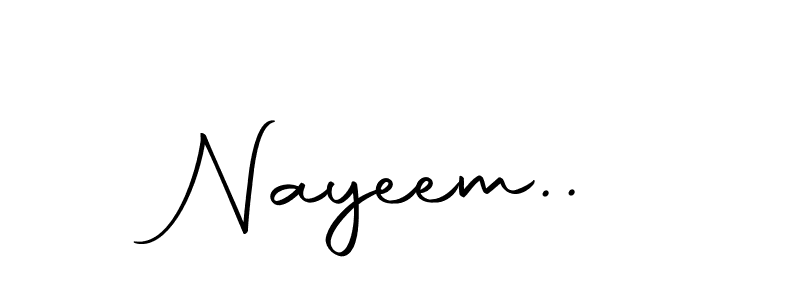Also we have Nayeem.. name is the best signature style. Create professional handwritten signature collection using Autography-DOLnW autograph style. Nayeem.. signature style 10 images and pictures png