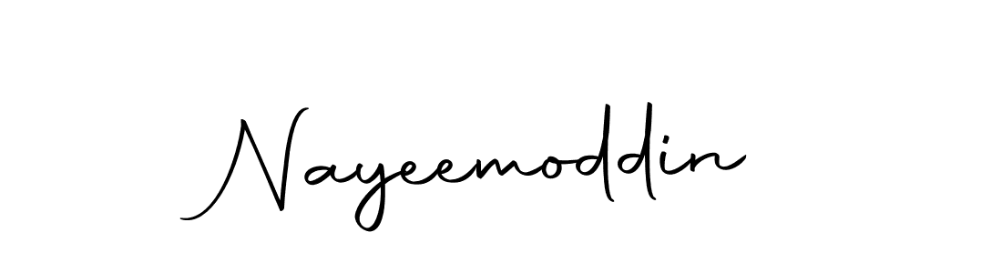 You should practise on your own different ways (Autography-DOLnW) to write your name (Nayeemoddin) in signature. don't let someone else do it for you. Nayeemoddin signature style 10 images and pictures png