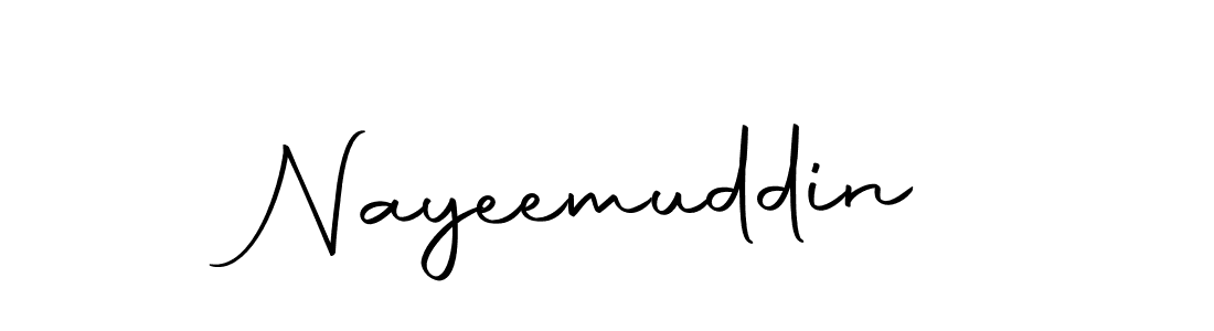 Use a signature maker to create a handwritten signature online. With this signature software, you can design (Autography-DOLnW) your own signature for name Nayeemuddin. Nayeemuddin signature style 10 images and pictures png