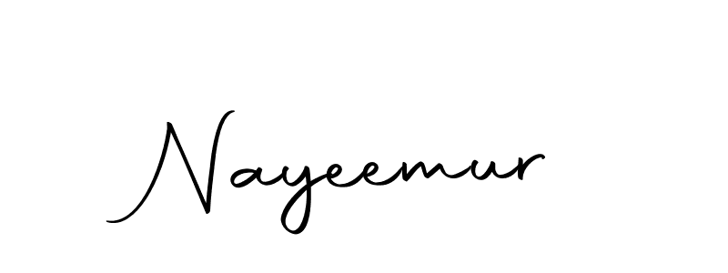 Make a beautiful signature design for name Nayeemur. With this signature (Autography-DOLnW) style, you can create a handwritten signature for free. Nayeemur signature style 10 images and pictures png