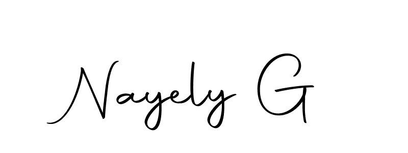 Also we have Nayely G name is the best signature style. Create professional handwritten signature collection using Autography-DOLnW autograph style. Nayely G signature style 10 images and pictures png