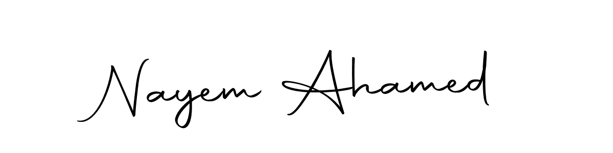 Here are the top 10 professional signature styles for the name Nayem Ahamed. These are the best autograph styles you can use for your name. Nayem Ahamed signature style 10 images and pictures png
