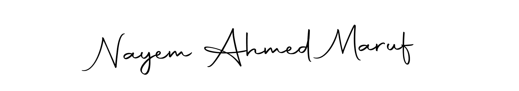 Make a short Nayem Ahmed Maruf signature style. Manage your documents anywhere anytime using Autography-DOLnW. Create and add eSignatures, submit forms, share and send files easily. Nayem Ahmed Maruf signature style 10 images and pictures png