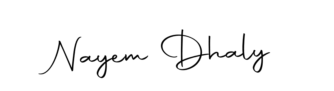 Nayem Dhaly stylish signature style. Best Handwritten Sign (Autography-DOLnW) for my name. Handwritten Signature Collection Ideas for my name Nayem Dhaly. Nayem Dhaly signature style 10 images and pictures png