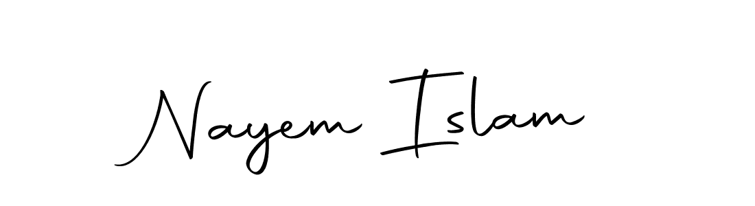 It looks lik you need a new signature style for name Nayem Islam. Design unique handwritten (Autography-DOLnW) signature with our free signature maker in just a few clicks. Nayem Islam signature style 10 images and pictures png