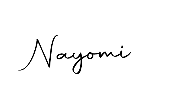 Use a signature maker to create a handwritten signature online. With this signature software, you can design (Autography-DOLnW) your own signature for name Nayomi. Nayomi signature style 10 images and pictures png