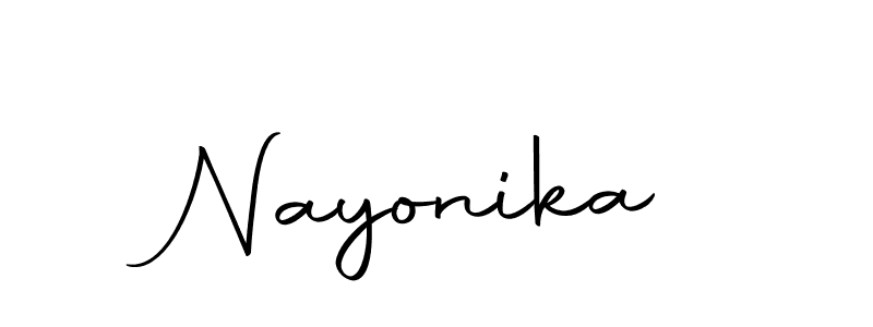 The best way (Autography-DOLnW) to make a short signature is to pick only two or three words in your name. The name Nayonika include a total of six letters. For converting this name. Nayonika signature style 10 images and pictures png