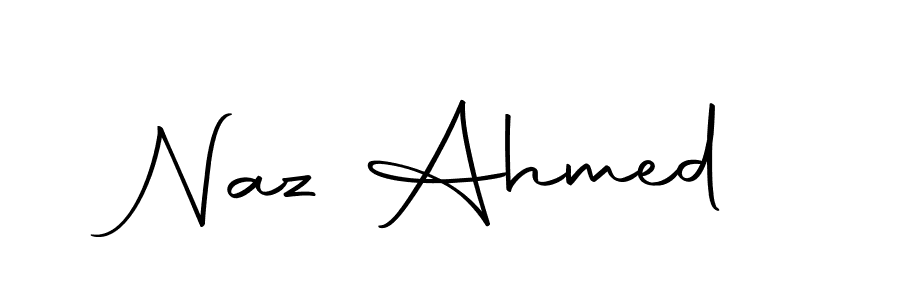 Also we have Naz Ahmed name is the best signature style. Create professional handwritten signature collection using Autography-DOLnW autograph style. Naz Ahmed signature style 10 images and pictures png