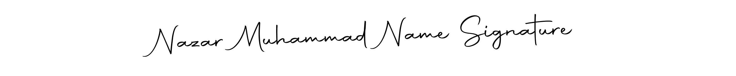 How to make Nazar Muhammad Name Signature signature? Autography-DOLnW is a professional autograph style. Create handwritten signature for Nazar Muhammad Name Signature name. Nazar Muhammad Name Signature signature style 10 images and pictures png