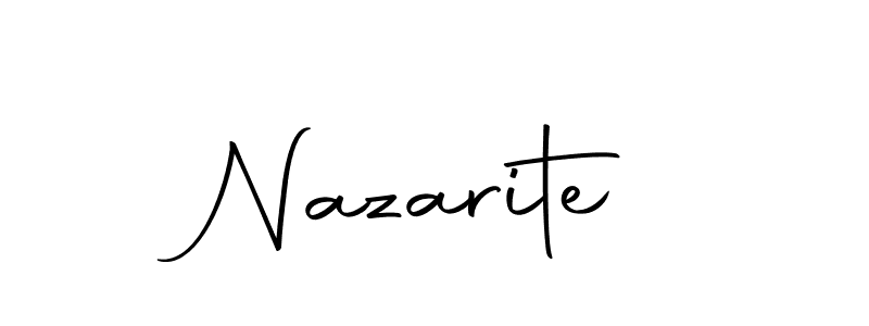 How to make Nazarite signature? Autography-DOLnW is a professional autograph style. Create handwritten signature for Nazarite name. Nazarite signature style 10 images and pictures png