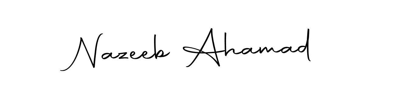 Also we have Nazeeb Ahamad name is the best signature style. Create professional handwritten signature collection using Autography-DOLnW autograph style. Nazeeb Ahamad signature style 10 images and pictures png