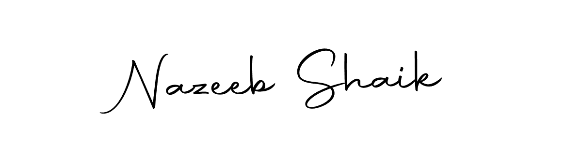 How to make Nazeeb Shaik signature? Autography-DOLnW is a professional autograph style. Create handwritten signature for Nazeeb Shaik name. Nazeeb Shaik signature style 10 images and pictures png