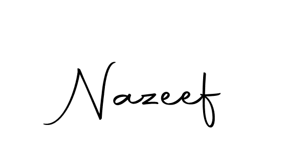 Make a beautiful signature design for name Nazeef. With this signature (Autography-DOLnW) style, you can create a handwritten signature for free. Nazeef signature style 10 images and pictures png