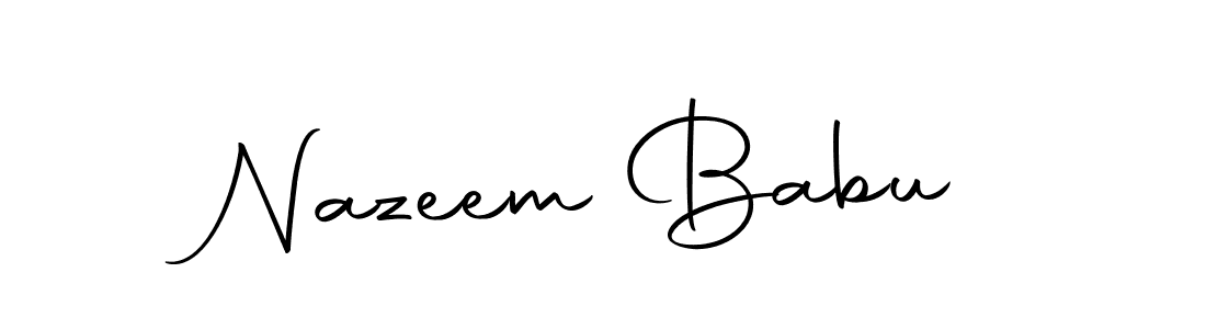 Autography-DOLnW is a professional signature style that is perfect for those who want to add a touch of class to their signature. It is also a great choice for those who want to make their signature more unique. Get Nazeem Babu name to fancy signature for free. Nazeem Babu signature style 10 images and pictures png