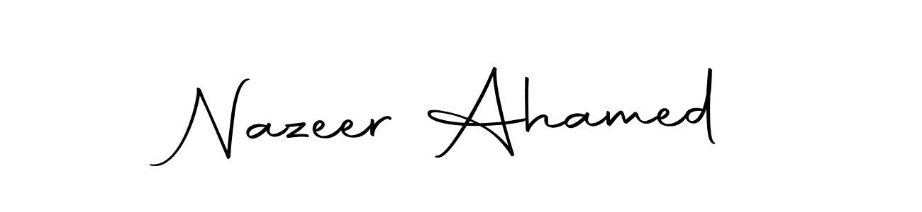 Make a beautiful signature design for name Nazeer Ahamed. With this signature (Autography-DOLnW) style, you can create a handwritten signature for free. Nazeer Ahamed signature style 10 images and pictures png