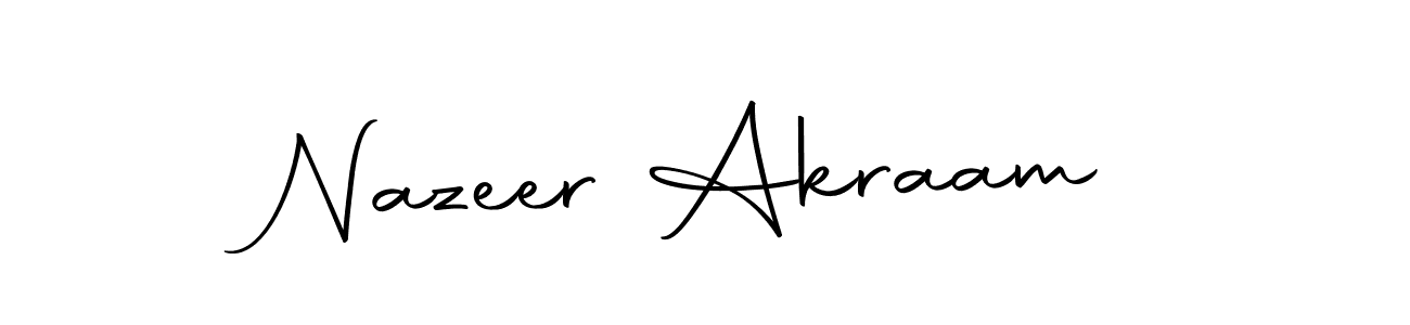 How to make Nazeer Akraam signature? Autography-DOLnW is a professional autograph style. Create handwritten signature for Nazeer Akraam name. Nazeer Akraam signature style 10 images and pictures png