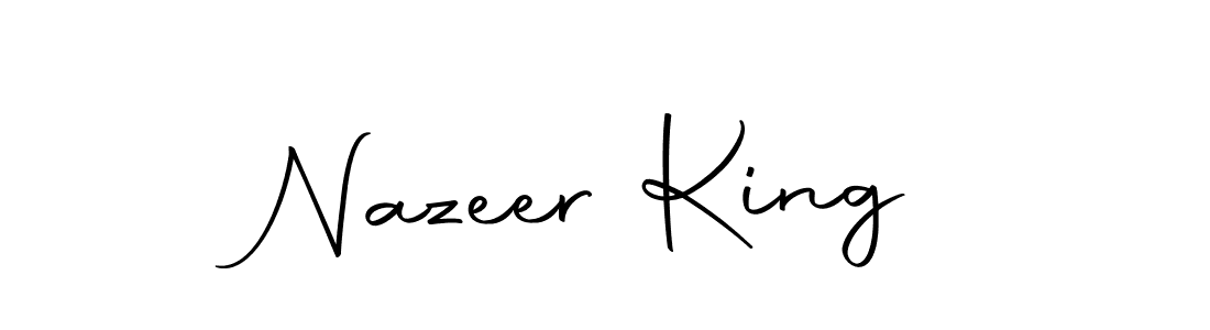 Also we have Nazeer King name is the best signature style. Create professional handwritten signature collection using Autography-DOLnW autograph style. Nazeer King signature style 10 images and pictures png