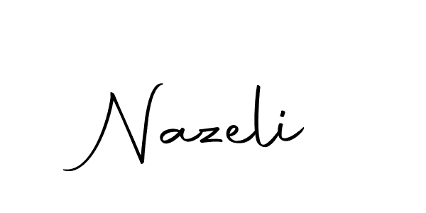 Nazeli stylish signature style. Best Handwritten Sign (Autography-DOLnW) for my name. Handwritten Signature Collection Ideas for my name Nazeli. Nazeli signature style 10 images and pictures png