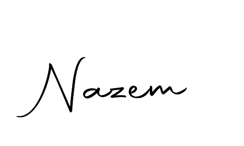 Here are the top 10 professional signature styles for the name Nazem. These are the best autograph styles you can use for your name. Nazem signature style 10 images and pictures png