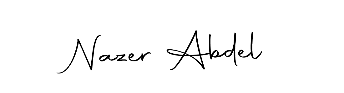 How to make Nazer Abdel signature? Autography-DOLnW is a professional autograph style. Create handwritten signature for Nazer Abdel name. Nazer Abdel signature style 10 images and pictures png