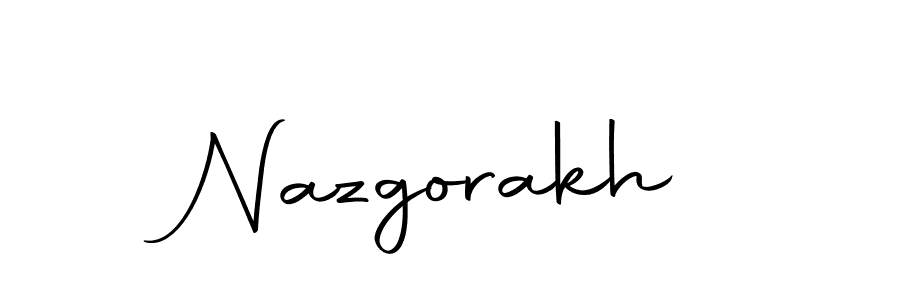 How to make Nazgorakh name signature. Use Autography-DOLnW style for creating short signs online. This is the latest handwritten sign. Nazgorakh signature style 10 images and pictures png