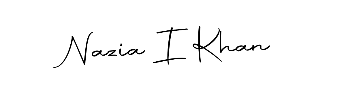 The best way (Autography-DOLnW) to make a short signature is to pick only two or three words in your name. The name Nazia I Khan include a total of six letters. For converting this name. Nazia I Khan signature style 10 images and pictures png