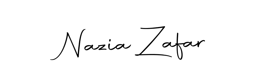 How to make Nazia Zafar signature? Autography-DOLnW is a professional autograph style. Create handwritten signature for Nazia Zafar name. Nazia Zafar signature style 10 images and pictures png