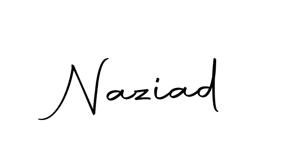 Make a beautiful signature design for name Naziad. With this signature (Autography-DOLnW) style, you can create a handwritten signature for free. Naziad signature style 10 images and pictures png