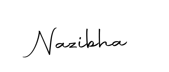 Make a beautiful signature design for name Nazibha. Use this online signature maker to create a handwritten signature for free. Nazibha signature style 10 images and pictures png