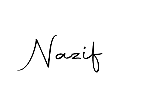 Create a beautiful signature design for name Nazif. With this signature (Autography-DOLnW) fonts, you can make a handwritten signature for free. Nazif signature style 10 images and pictures png