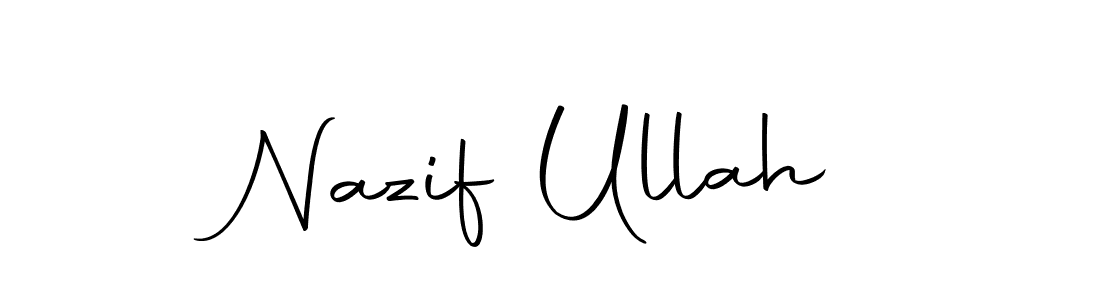 Use a signature maker to create a handwritten signature online. With this signature software, you can design (Autography-DOLnW) your own signature for name Nazif Ullah. Nazif Ullah signature style 10 images and pictures png