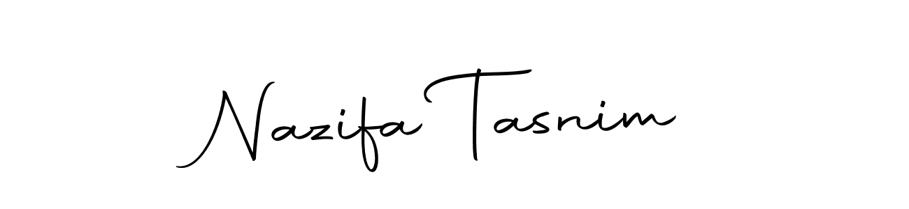 You should practise on your own different ways (Autography-DOLnW) to write your name (Nazifa Tasnim) in signature. don't let someone else do it for you. Nazifa Tasnim signature style 10 images and pictures png
