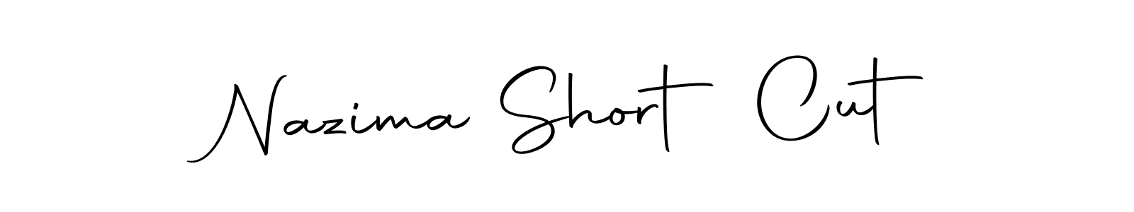 How to make Nazima Short Cut signature? Autography-DOLnW is a professional autograph style. Create handwritten signature for Nazima Short Cut name. Nazima Short Cut signature style 10 images and pictures png