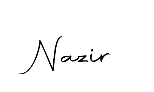 How to make Nazir name signature. Use Autography-DOLnW style for creating short signs online. This is the latest handwritten sign. Nazir signature style 10 images and pictures png