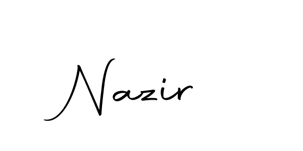 Create a beautiful signature design for name Nazir . With this signature (Autography-DOLnW) fonts, you can make a handwritten signature for free. Nazir  signature style 10 images and pictures png