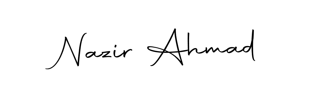 How to make Nazir Ahmad signature? Autography-DOLnW is a professional autograph style. Create handwritten signature for Nazir Ahmad name. Nazir Ahmad signature style 10 images and pictures png